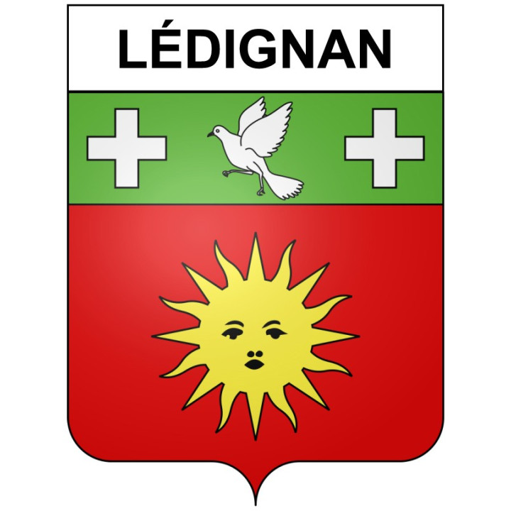 Stickers coat of arms Bazas adhesive sticker