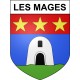 Les Mages 30 ville Stickers blason autocollant adhésif