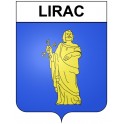 Lirac 30 ville Stickers blason autocollant adhésif