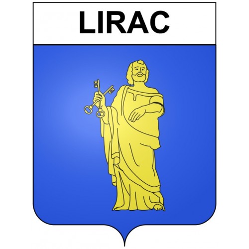 Lirac 30 ville Stickers blason autocollant adhésif