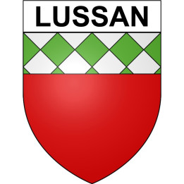 Lussan 30 ville Stickers blason autocollant adhésif