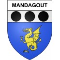Mandagout 30 ville Stickers blason autocollant adhésif