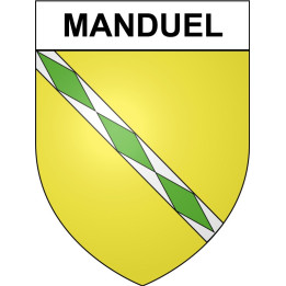 Manduel 30 ville Stickers blason autocollant adhésif