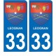 64 Pau adesivo piastra di registrazione city