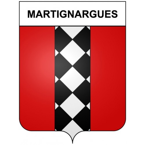 Martignargues 30 ville Stickers blason autocollant adhésif