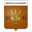 Maruéjols-lès-Gardon 30 ville Stickers blason autocollant adhésif