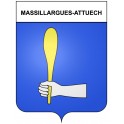 Massillargues-Attuech 30 ville Stickers blason autocollant adhésif