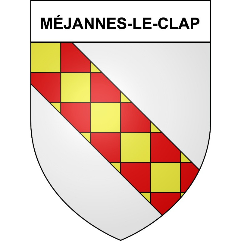 Méjannes-le-Clap 30 ville Stickers blason autocollant adhésif