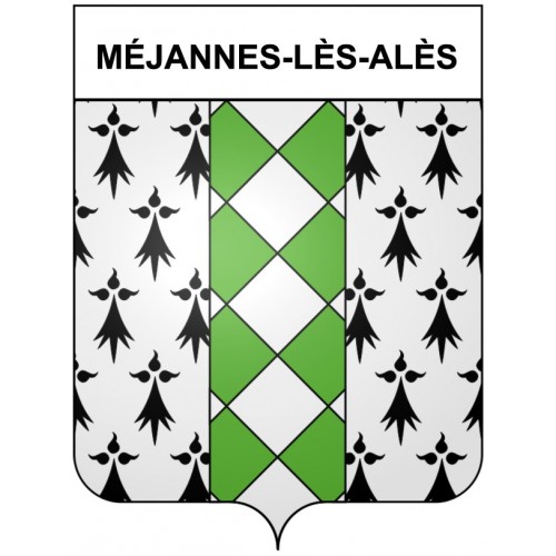 Pegatinas escudo de armas de Bazas adhesivo de la etiqueta engomada