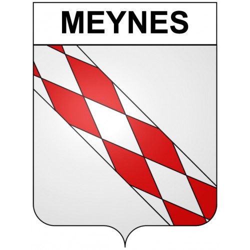 Meynes 30 ville Stickers blason autocollant adhésif