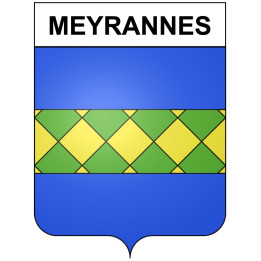 Meyrannes 30 ville Stickers blason autocollant adhésif