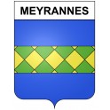 Meyrannes 30 ville Stickers blason autocollant adhésif