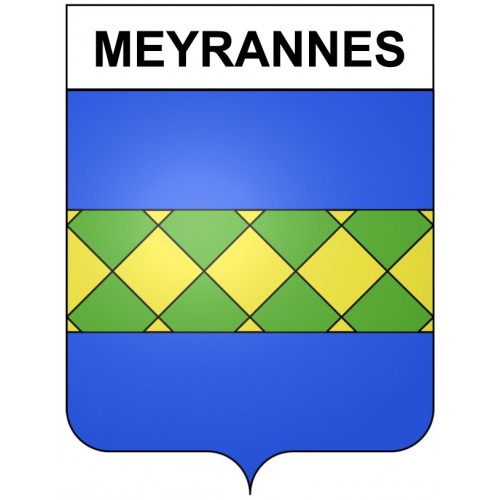 Meyrannes 30 ville Stickers blason autocollant adhésif