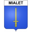 Mialet 30 ville Stickers blason autocollant adhésif