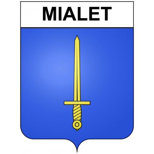 Mialet 30 ville Stickers blason autocollant adhésif