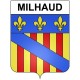 Milhaud 30 ville Stickers blason autocollant adhésif