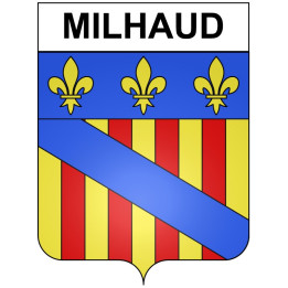 Milhaud 30 ville Stickers blason autocollant adhésif
