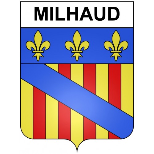 Milhaud 30 ville Stickers blason autocollant adhésif