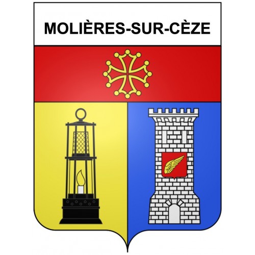 Stickers coat of arms Bazas adhesive sticker