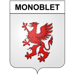Monoblet 30 ville Stickers blason autocollant adhésif