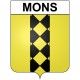 Mons 30 ville Stickers blason autocollant adhésif