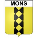 Mons 30 ville Stickers blason autocollant adhésif