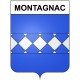 Montagnac 30 ville Stickers blason autocollant adhésif