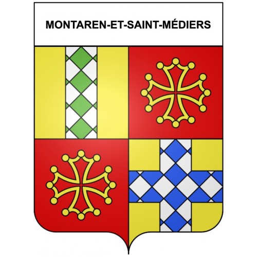 Stickers coat of arms Bazas adhesive sticker