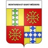 Montaren-et-Saint-Médiers 30 ville Stickers blason autocollant adhésif