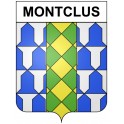 Montclus 30 ville Stickers blason autocollant adhésif