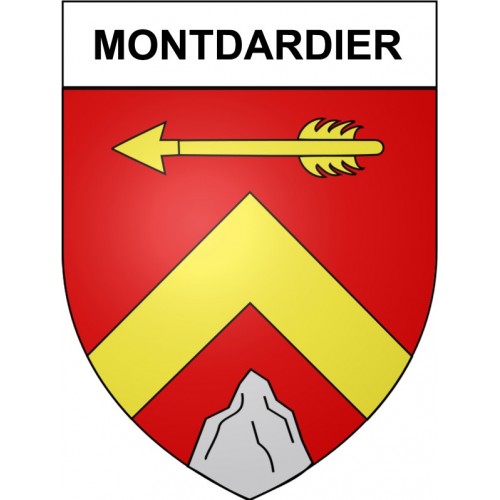 Montdardier 30 ville Stickers blason autocollant adhésif