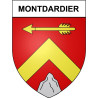 Montdardier 30 ville Stickers blason autocollant adhésif