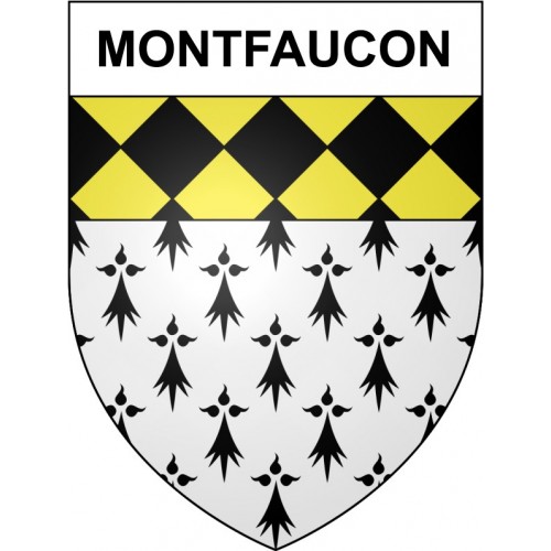 Montfaucon 30 ville Stickers blason autocollant adhésif