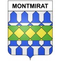 Montmirat 30 ville Stickers blason autocollant adhésif