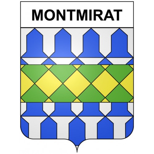 Montmirat 30 ville Stickers blason autocollant adhésif