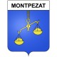 Montpezat 30 ville Stickers blason autocollant adhésif