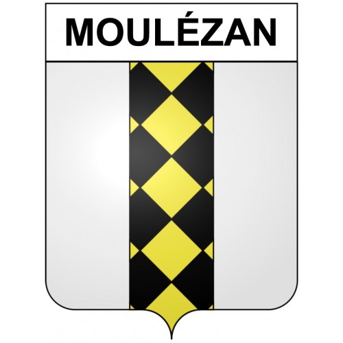 Moulézan 30 ville Stickers blason autocollant adhésif