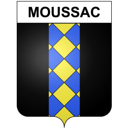 Moussac 30 ville Stickers blason autocollant adhésif