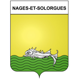 Nages-et-Solorgues 30 ville Stickers blason autocollant adhésif