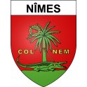 Pegatinas escudo de armas de Nîmes adhesivo de la etiqueta engomada