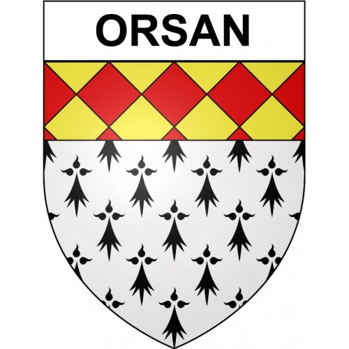 Orsan 30 ville Stickers blason autocollant adhésif