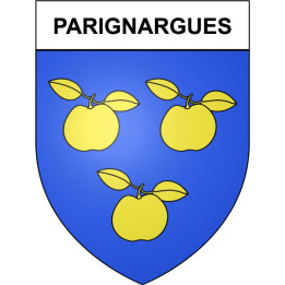 Pegatinas escudo de armas de Bazas adhesivo de la etiqueta engomada