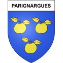 Parignargues 30 ville Stickers blason autocollant adhésif