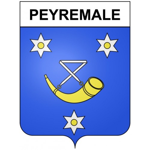 Peyremale 30 ville Stickers blason autocollant adhésif