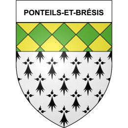 Stickers coat of arms Bazas adhesive sticker