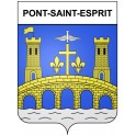 Pont-Saint-Esprit 30 ville Stickers blason autocollant adhésif