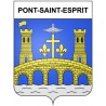 Pont-Saint-Esprit 30 ville Stickers blason autocollant adhésif