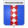 Pougnadoresse 30 ville Stickers blason autocollant adhésif