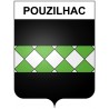 Pouzilhac 30 ville Stickers blason autocollant adhésif