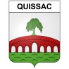 Quissac 30 ville Stickers blason autocollant adhésif